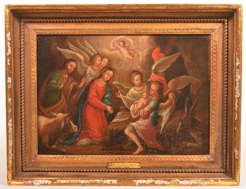 Hans Rottenhammer  Painting, Birth of Christ.