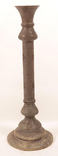 Indonesian 19th Century Copper Palace Vase.
