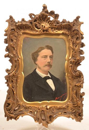 19th Cent. Miniature Portrait of a Gentleman.