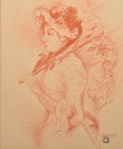 Édouard Manet Aquatint Titled "Spring".