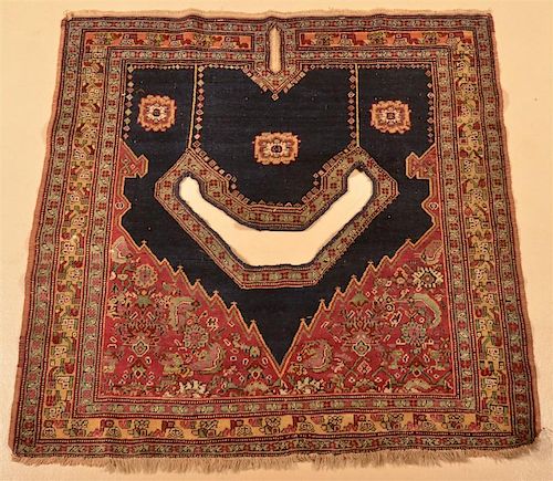 Floral Pattern Oriental Carpet Saddle Cover.