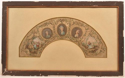Late 18th/Early 19th Century Painting on Silk.