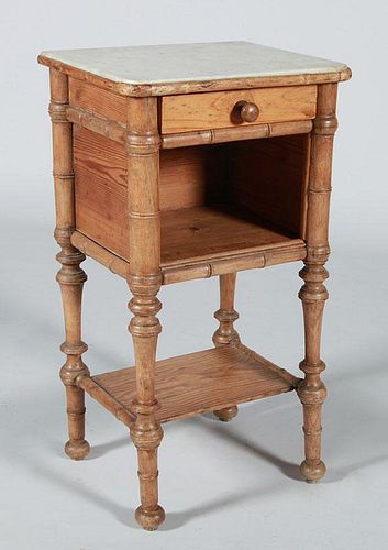 Victorian Pine Bedside Table