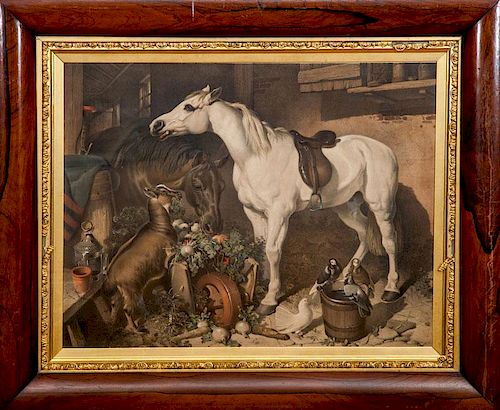 After John Frederick Herring, Sr. (1795-1865): Stable Feast; and Visit From the Farrier