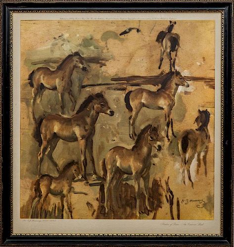 After Sir Alfred Munnings (1878-1959): Studies of Pixie - An Exmoor Foal