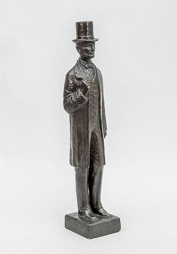 Bronze-Patinated Plaster Figure of Abraham Lincoln