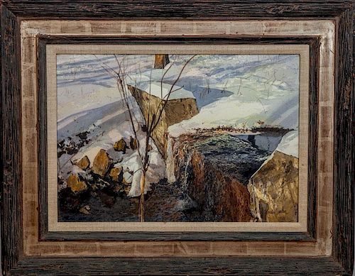Donald Werden (b. 1921): Winter, Washington Crossing
