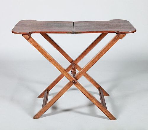 Oak Folding Cricket Table