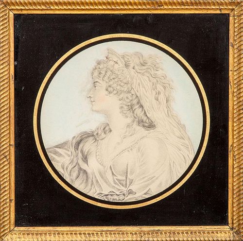 George Dance (1741-1825): Two Female Portrait Profiles