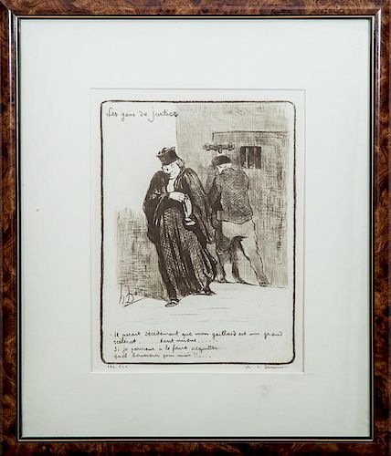 Honoré Daumier (1808-1879): Plate 37, from Les Gens de Justice