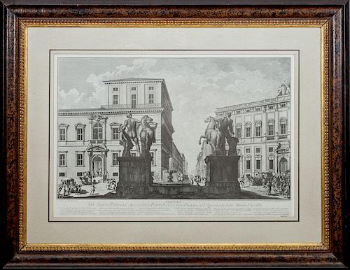 After Francesco Panini (1745-1812): Veduta Del Sagro Palazzo
