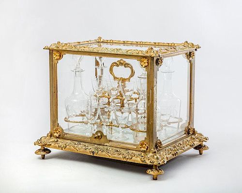 Napoleon III Gilt-Metal Liqueur Box