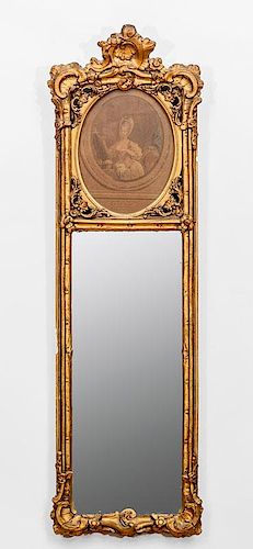 Louis XV Style Gilt-Gesso Pier Mirror