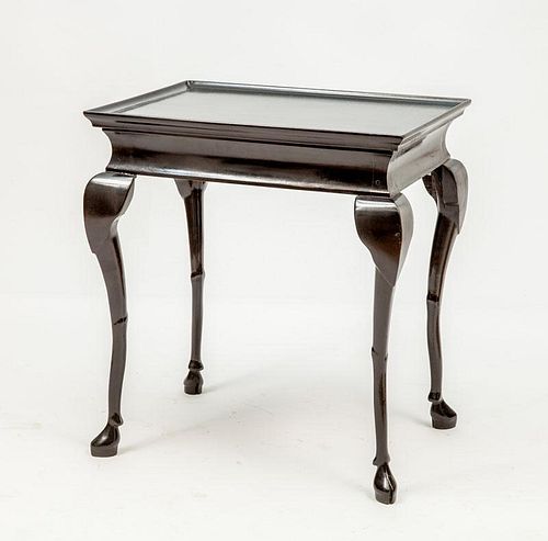 Anglo Indian Ebonized Tray-Top Table