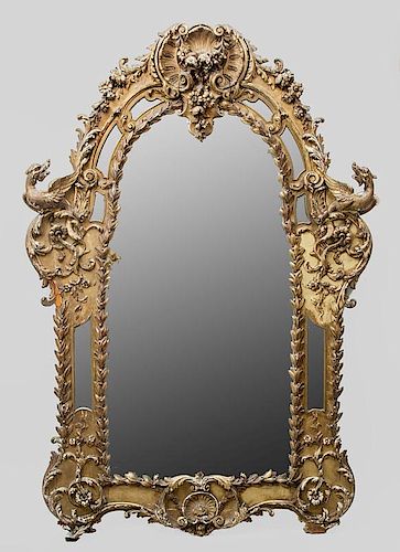 Régence Style Giltwood Mirror