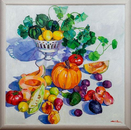 Jack Baker (b. 1925): Still Life with Fruit