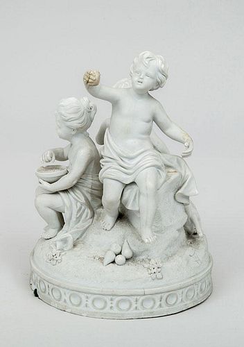 Sèvres-Style Bisque Porcelain Figural Group