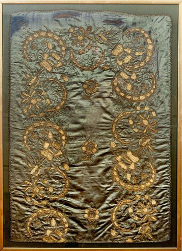 Embroidered Silkwork Panel