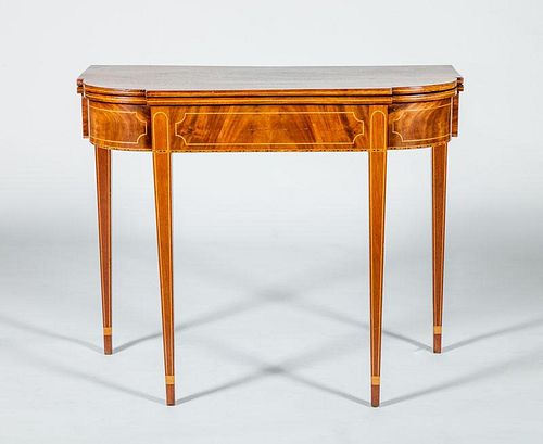 Federal Style Inlaid Mahogany Games Table