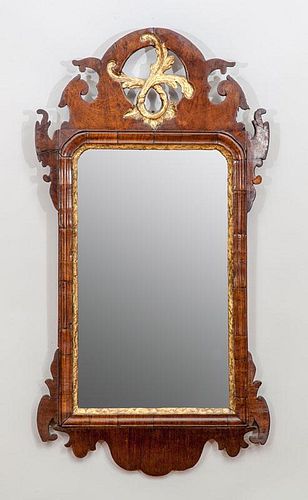 Chippendale Style Mahogany and Parcel-Gilt Mirror