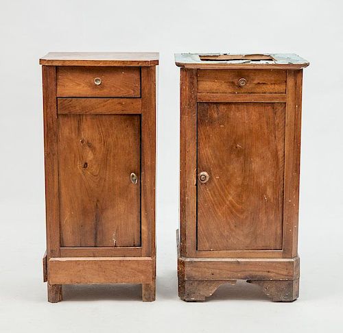Two Similar Continental Walnut Night Stands