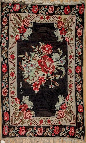 Large Floral Needlework Carpet