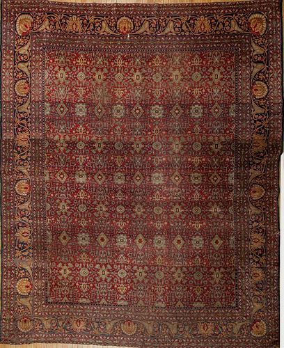 Large Red-Ground Persian Carpet