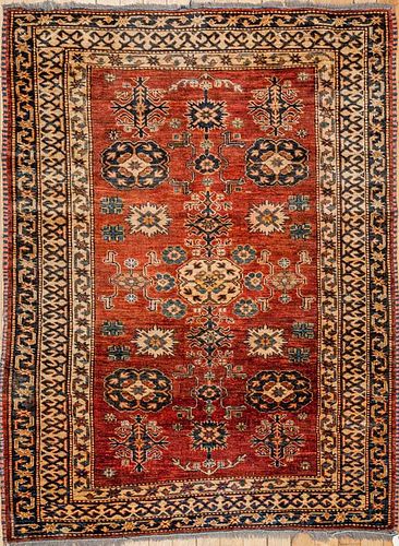 Persian Rug with Gold Border
