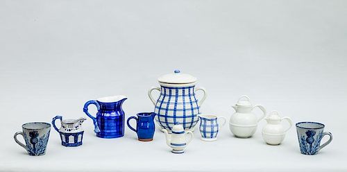 Group of Ten Contemporary Pottery Articles