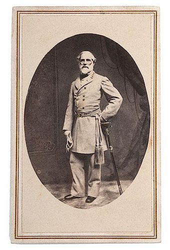 Robert E. Lee, CDV with Rare War-Date Signature, Plus 