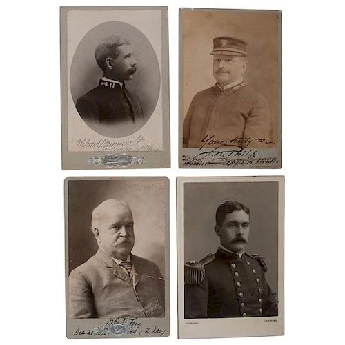 Spanish American War Naval Officers, Collection of Signed Cabinet Cards, Featuring MOH Winner Richard P. Hobson, Winfield S. Schley, and Alfred MahanÂ