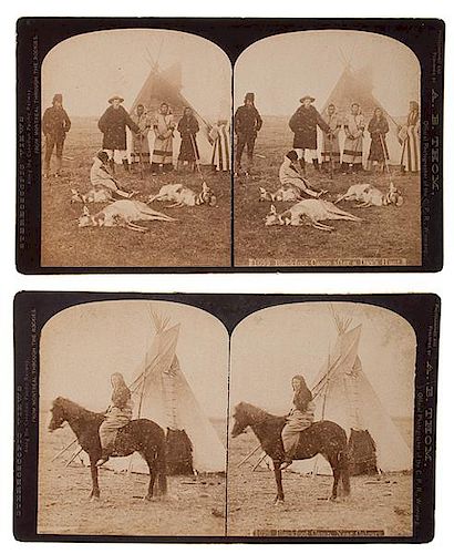 A.B. Thom Stereoviews of Blackfoot Indian Camps Along the Line of the Canadian Pacific Railway 