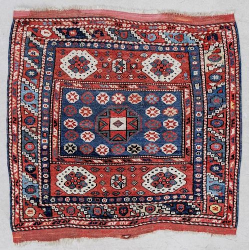 Antique Turkish Bergama Rug: 3' x 2'9" (91 x 84 cm)