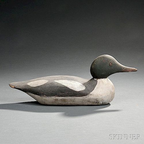 Carved and Painted Common Merganser Decoy