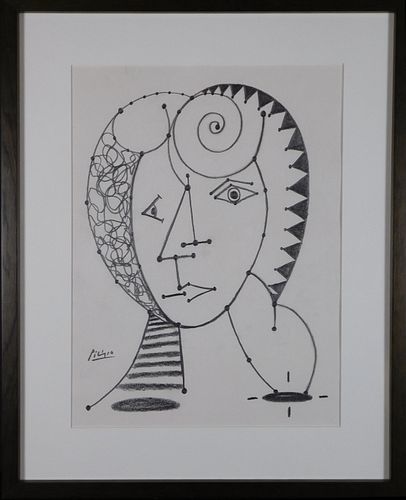 Pablo Picasso, Attributed: Portrait