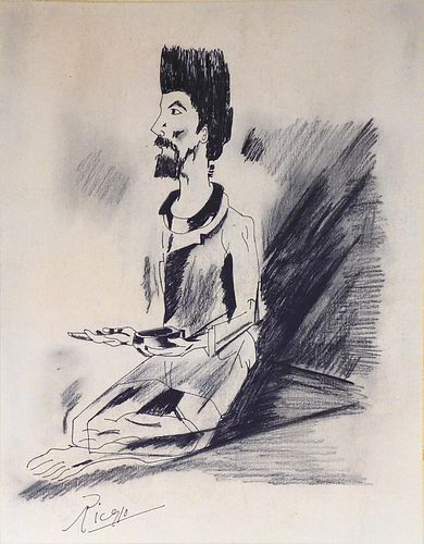 Pablo Picasso, Style of: The Street Beggar