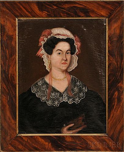 American School, 19th Century      Portrait of a Woman.