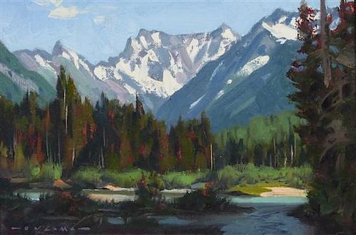 Jim Lamb, (American, b. 1946), Morning Shadows, Gold Creek, Washington, 1999