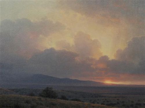 Michael Stack, (American, b. 1947), Sunset Near Cerrillon, 1991