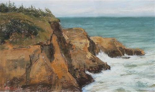 Lorenzo Chavez, (American, b. 1959), Sea Winds, Oregon Coast