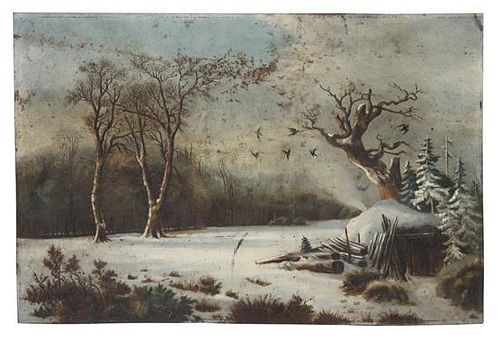 Artist Unknown, (American, 20th Century), Winter Landscape