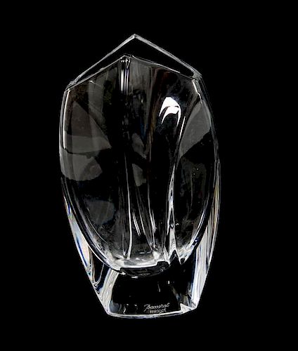 A Baccarat Crystal Bud Vase Height 7 inches