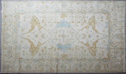 Turkish Angora Oushak Carpet, 8' 2 x 9' 9.
