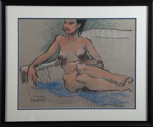 Don Wright (1938-2007), "Reclining Nude Woman," 20
