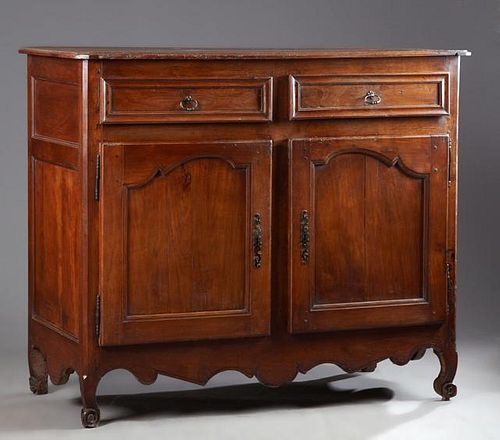 French Provincial Louis Philippe Carved Cherry Sid