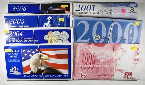 1990'S/2000'S U.S. MINT UNC COIN SETS