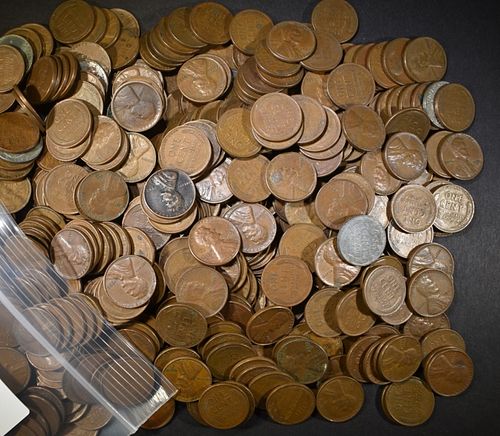 500 MIXED DATE CIRC LINCOLN WHEAT CENTS