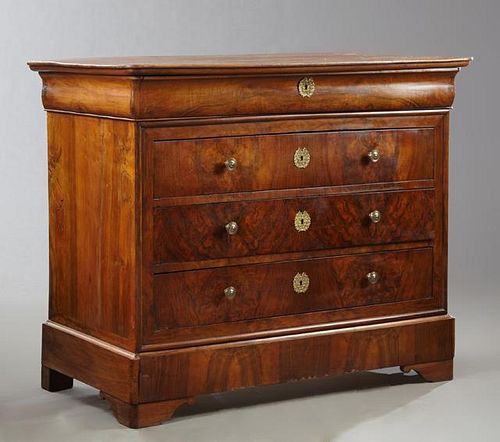 French Louis Philippe Carved Walnut Commode, mid 1