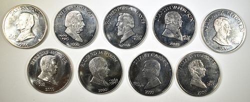 9- BU REP OF LIBERIA $5 COINS; JIMMY CARTER, WM.