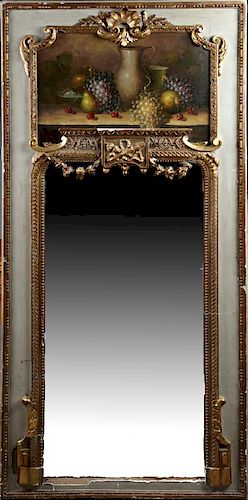 French Belle Epoque Louis XVI Style Parcel Gilt Tr
